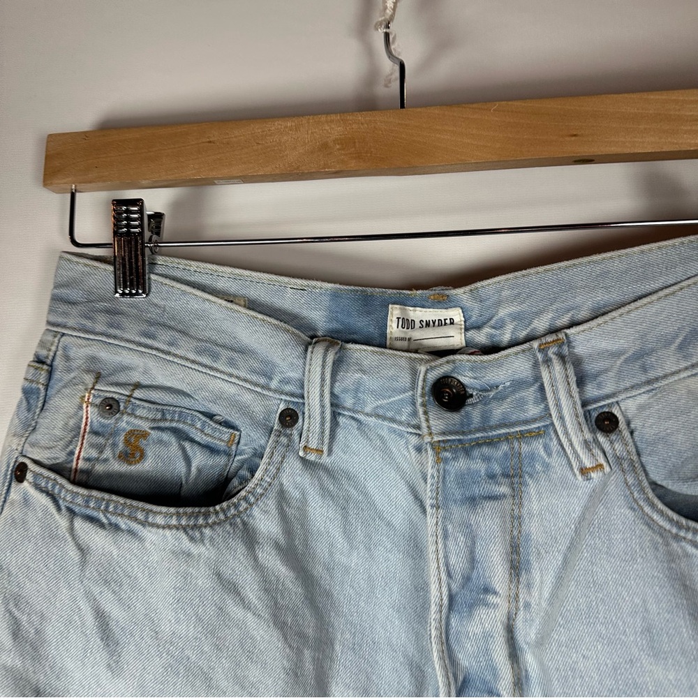 Todd Snyder Light Blue Straight Men Jeans - Picture 3 of 9